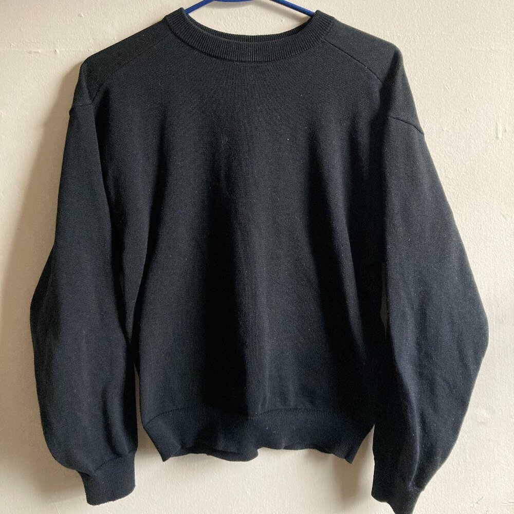 Uniqlo U - Black Women's Crew Neck Wide Sweater - Size Small